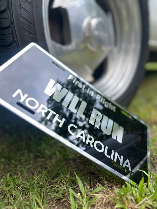 WILL RUN NC License Plate