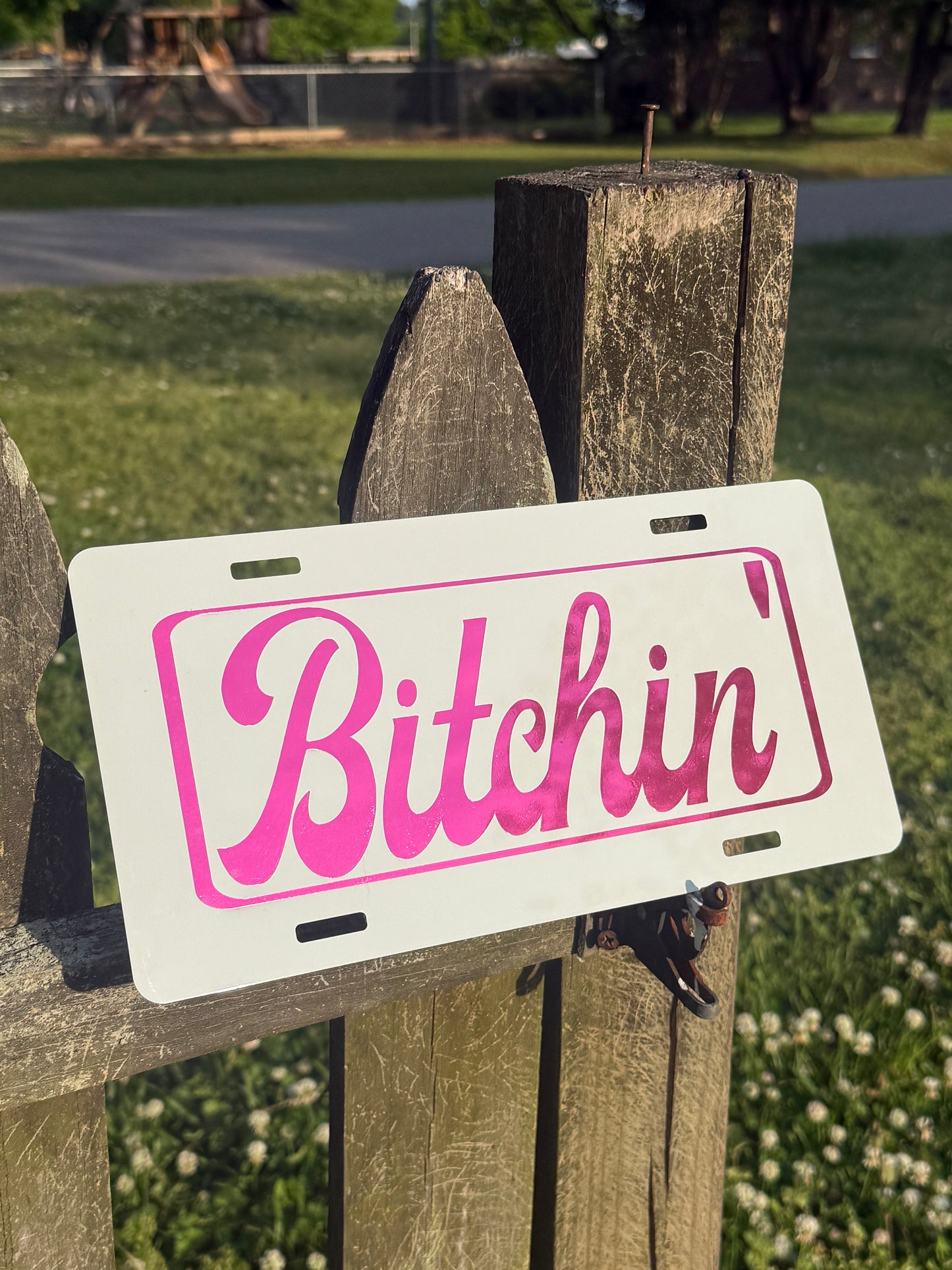 Bitchin' License Plate
